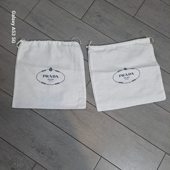 Prada White Dust Bags - Picture 1 of 2